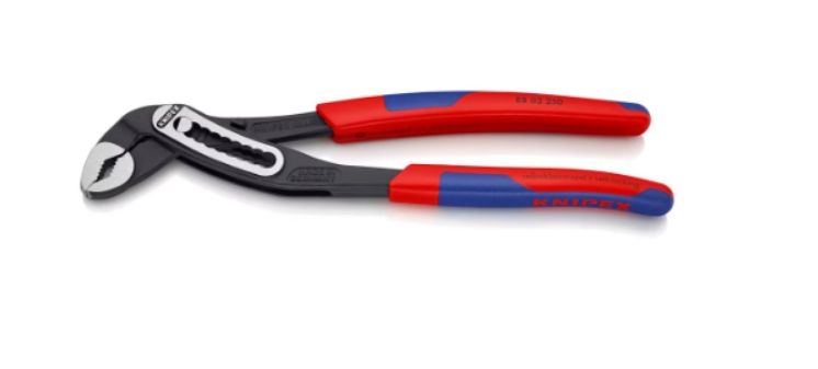 Knipex Heavy Duty Forged Steel 10 inch Alligator Pliers with 61 HRC Teeth and Multi-Component Comfort Grip Knipex Heavy Duty Forged Steel 10 inch Alligator Pliers with 61 HRC Teeth and Multi-Component Comfort Grip