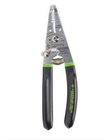 Greenlee 1955-SS Stainless-Steel Wire Stripper Pro, 10 to 18 AWG solid, 12 to 20 AWG stranded Greenlee 1955-SS Stainless-Steel Wire Stripper Pro, 10 to 18 AWG solid, 12 to 20 AWG stranded