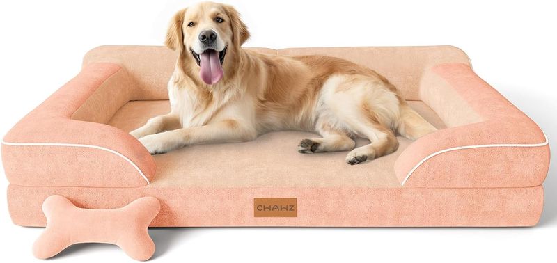 CWAWZ Extra Large Dog Bed, Orthopedic Dog Bed with Cooling Gel Memory Foam, Waterproof XL Pet Bed CWAWZ Extra Large Dog Bed, Orthopedic Dog Bed with Cooling Gel Memory Foam, Waterproof XL Pet Bed