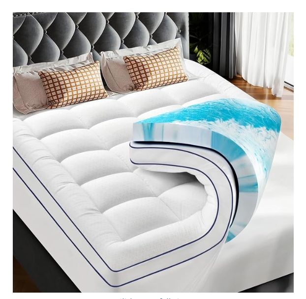 Premium Dual Layer 3 Inch Memory Foam Mattress Topper, 2 Inch Gel Memory King 78 x80 Premium Dual Layer 3 Inch Memory Foam Mattress Topper, 2 Inch Gel Memory King 78 x80