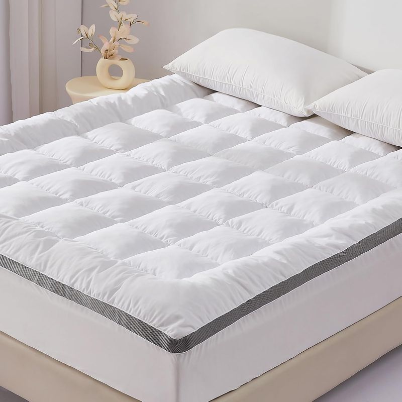 SAPHREAS 3 Inch Memory Foam Mattress Topper King Size with 8-20 inches Stretchable Pockets