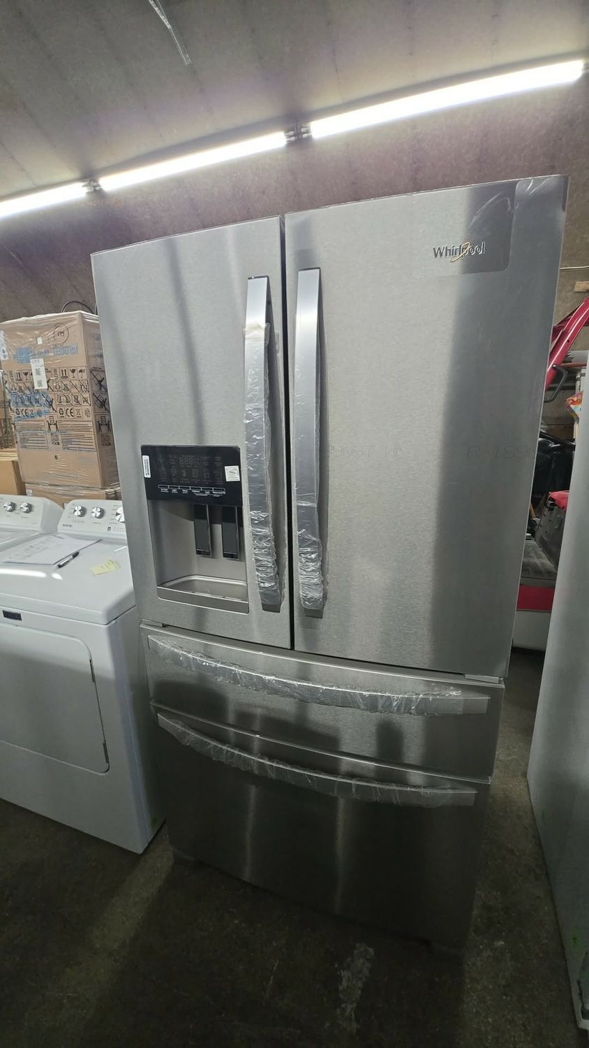Whirlpool 36" Wide French Door Refrigerator – 25 Cu. Ft. – Stainless Steel – WRMF3636RZ Whirlpool 36" Wide French Door Refrigerator – 25 Cu. Ft. – Stainless Steel – WRMF3636RZ