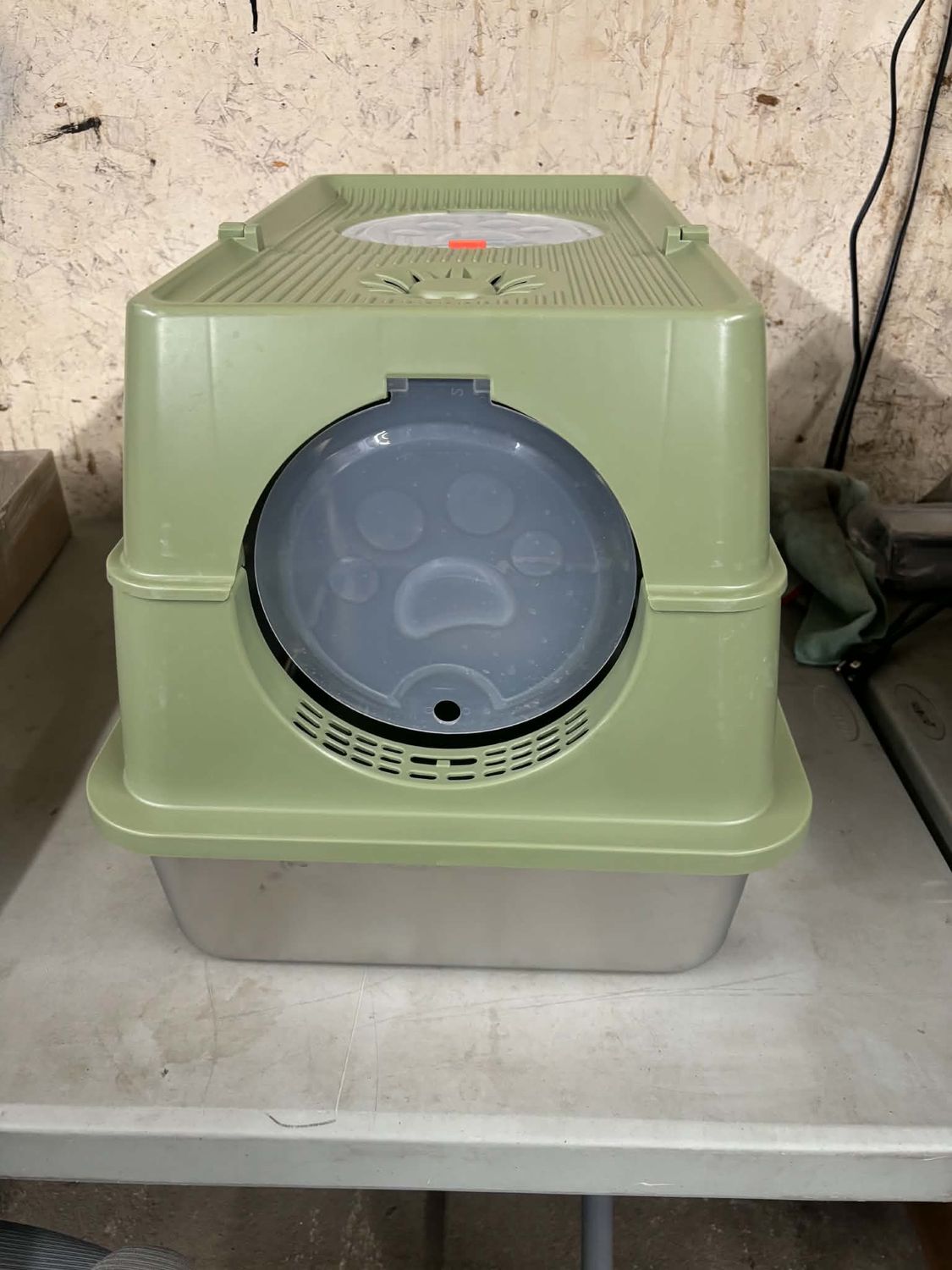 Stainless Steel Litter Box with Lid, XL Extra Large Litter Box