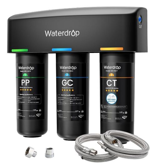 Waterdrop TSA 8 Layer Under Sink Water Filter System, NSF/ANSI 42 Certified Waterdrop TSA 8 Layer Under Sink Water Filter System, NSF/ANSI 42 Certified