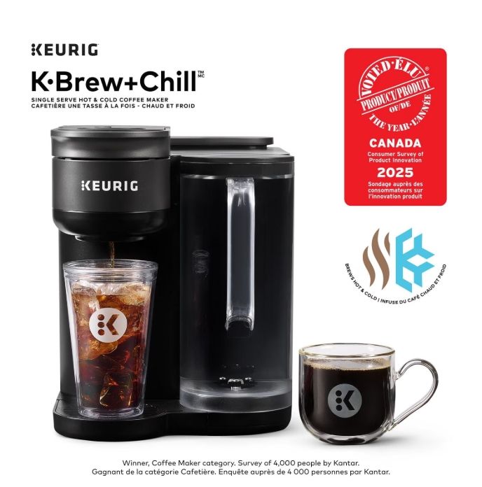 Keurig -Brew+Chill, Single Serve Hot &amp; Cold K-Cup Pod Coffee Maker