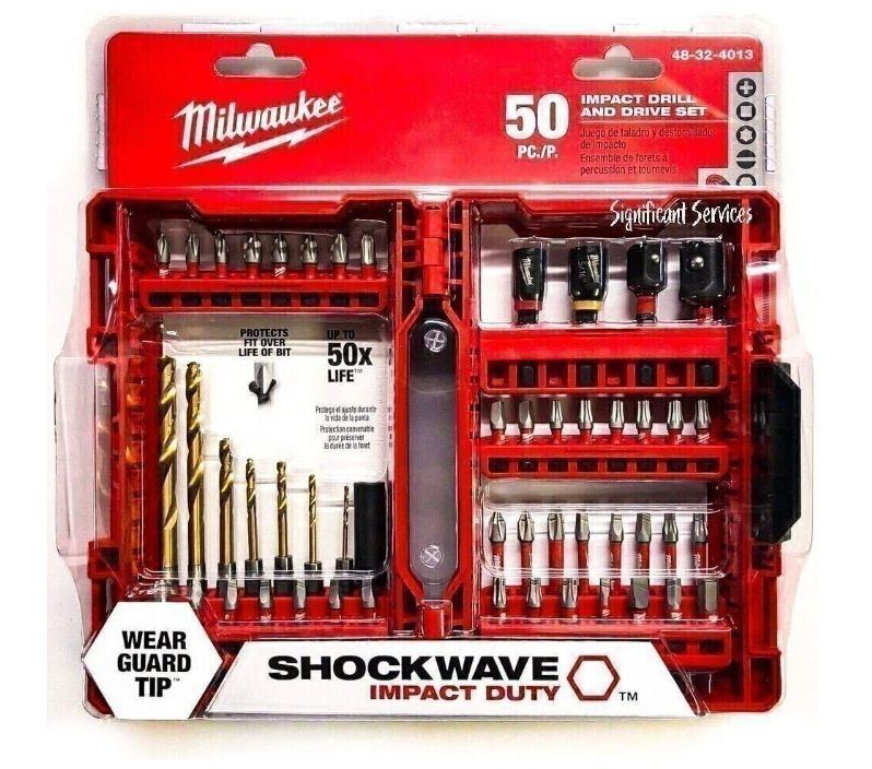 Milwaukee Electric Shockwave 50-Pack Impact Drills