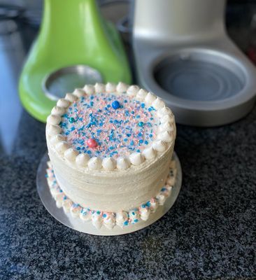 Gender Reveal Cake