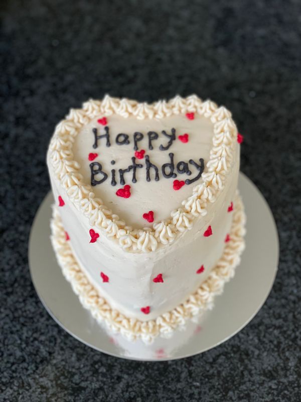 Heart Birthday Cake