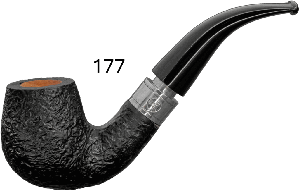 Rattray’s Monarch Sandblast Black/Black Pipe, Size: 177