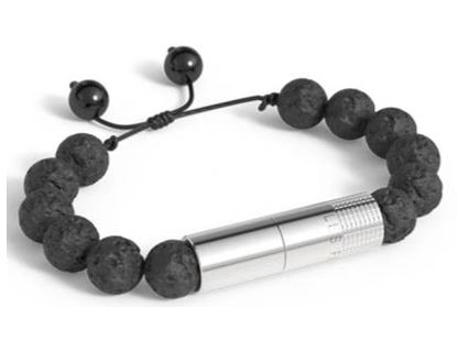 Les Fines Lames 8mm Punch Bracelet, Colour: Lava
