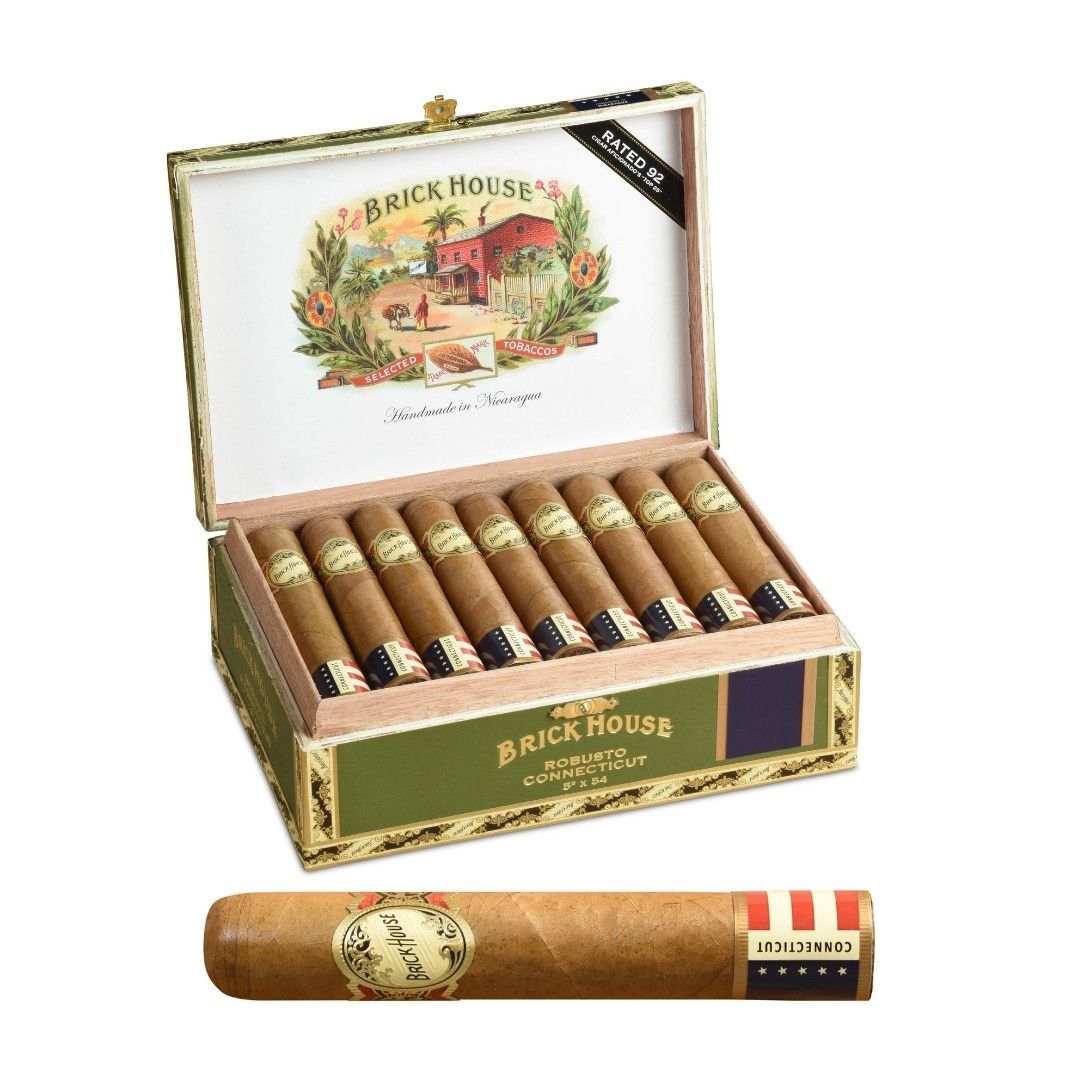 Brickhouse Double Connecticut Robusto, Size: Single Cigar