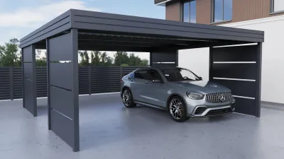 Carports mit Horizontale Lammelle