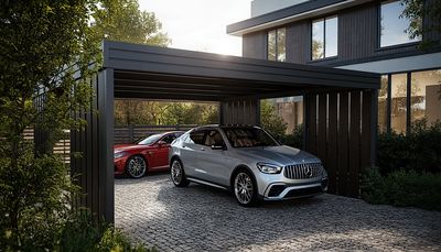 Carport mit Vertikale Lammelle