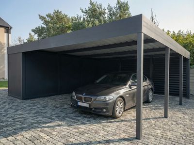 Carport mit Gerateraum