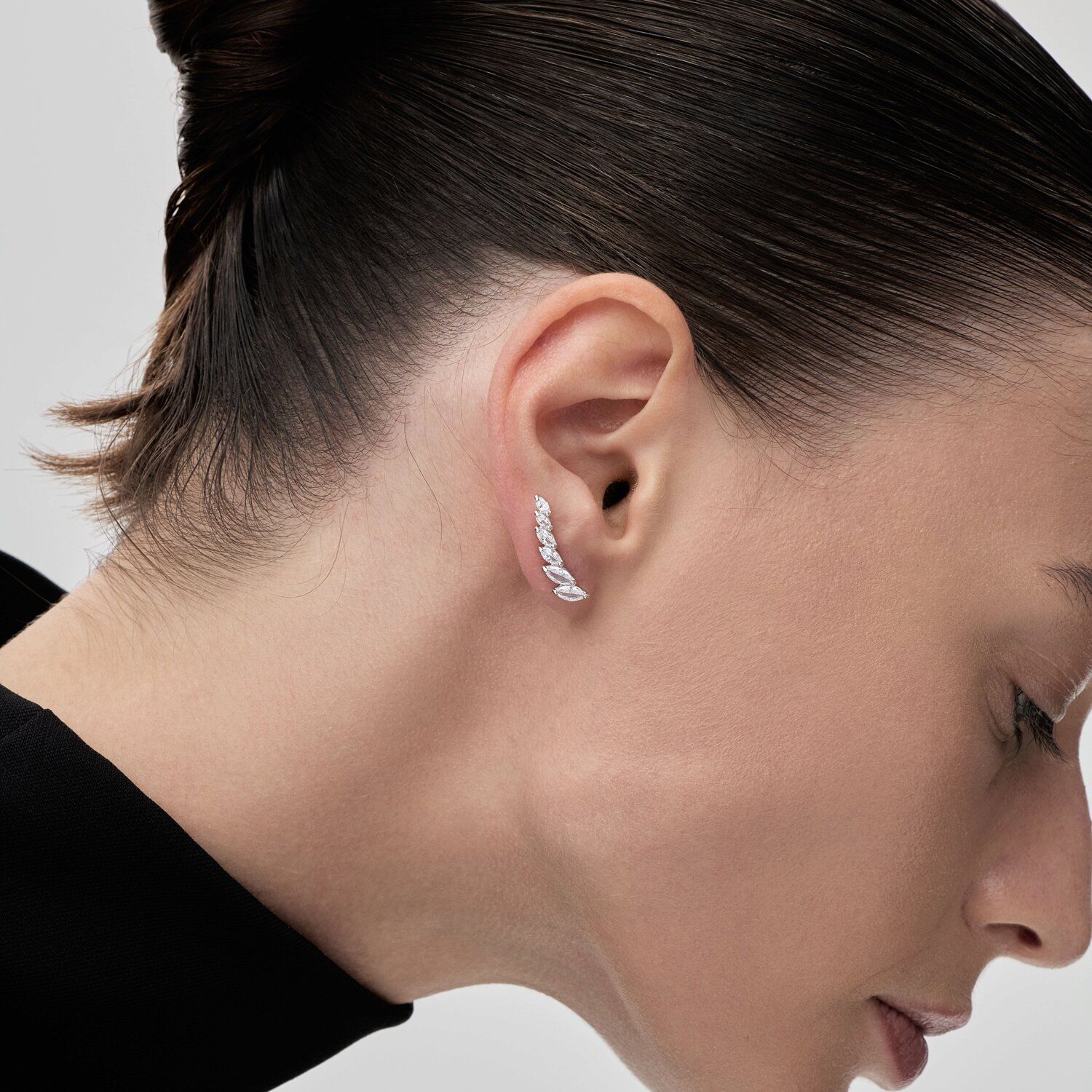 Sterling Silver Earrings with Cubic Zirconia