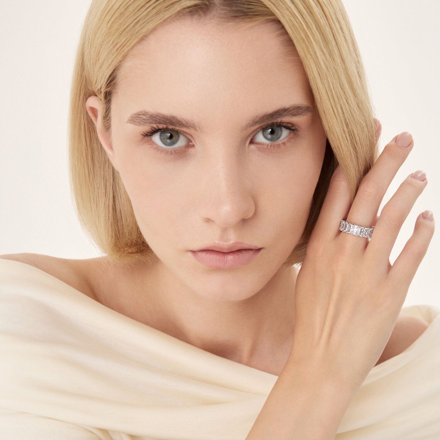 Sterling Silver Ring with Cubic Zirconia