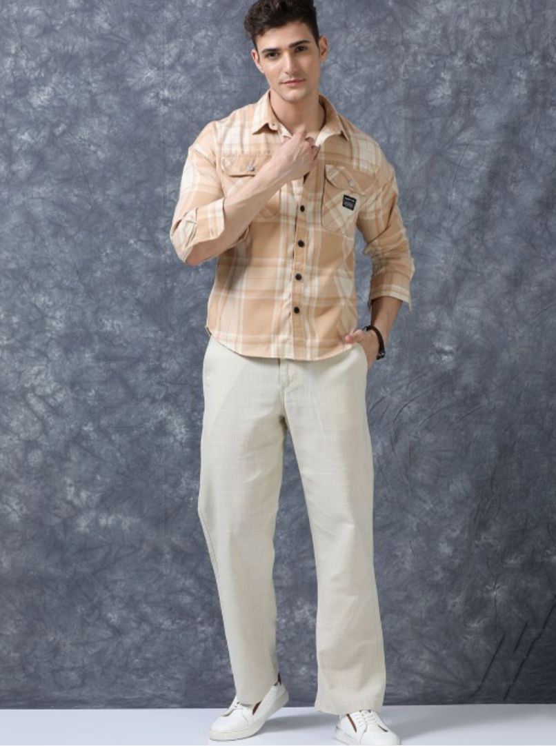 The Lifestyle Co Linen Relaxed-Fit Regular Trousers