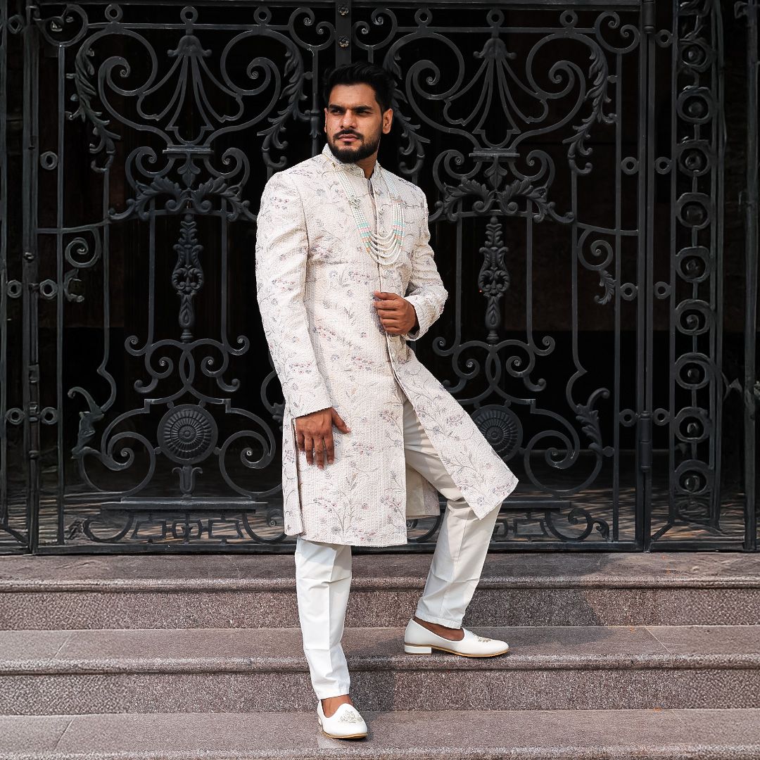 Serene Bloom Sherwani