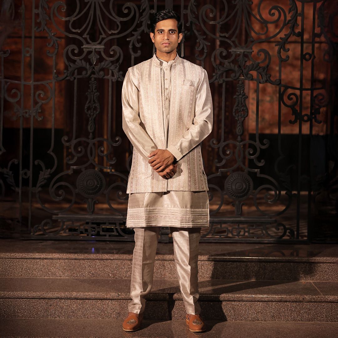 Moonlit Taupe Sherwani