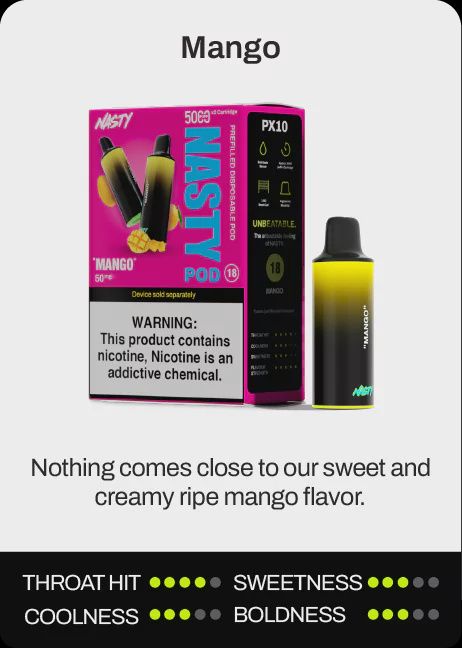 Nasty 5K Flavour Pod Mango 50mg