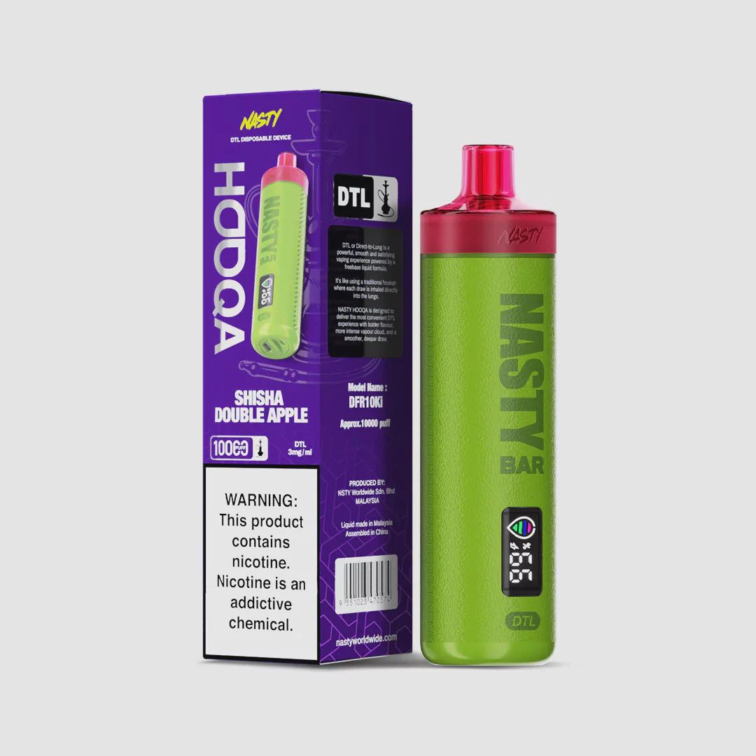 Nasty Hooqa DTL 10K Shisha Double Apple 3mg
