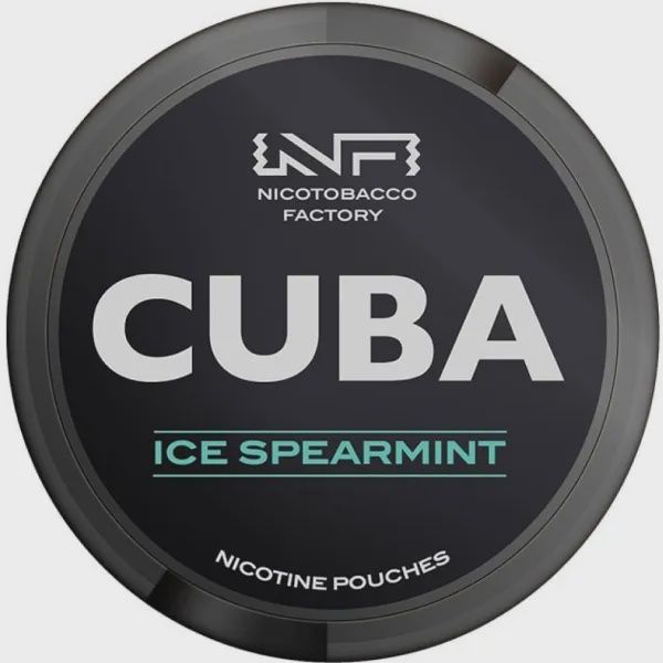Cuba Black Nic Pouches, Flavour: Iced Spearmint 43mg