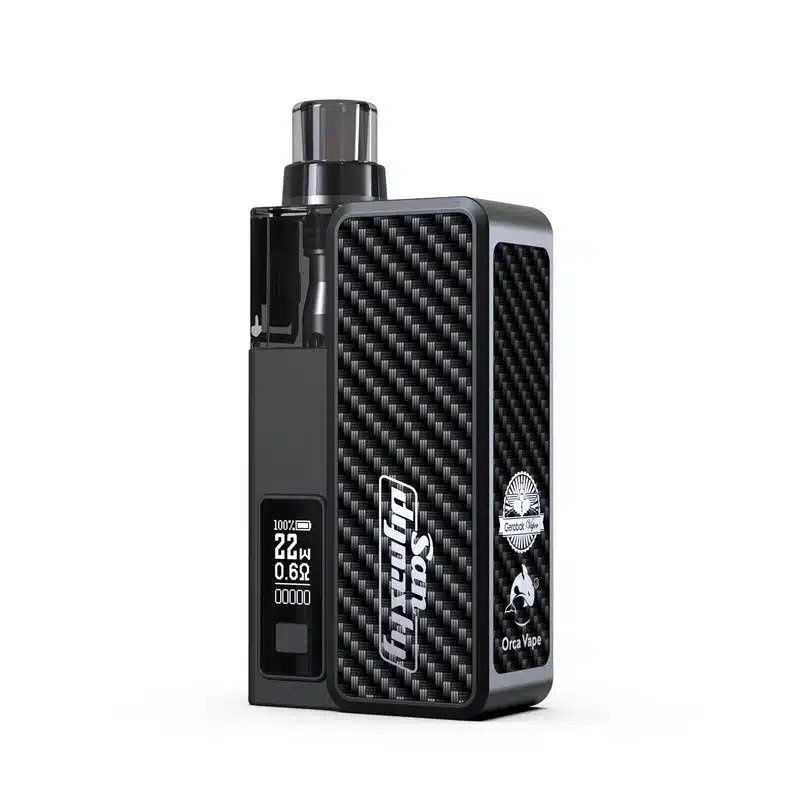 Orca Vape San Dynasty Pod Kit, Colour: Carbon Fiber