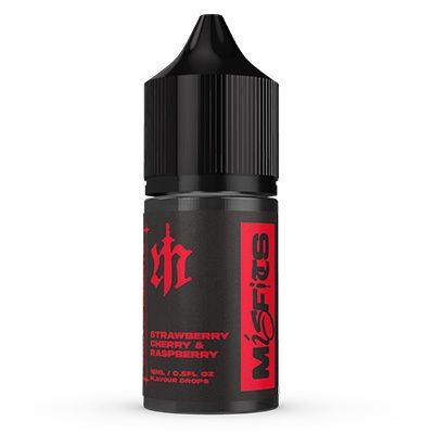Misfits E-liquids 15ml Salts, Flavour: Strawberry Raspberry Cherry