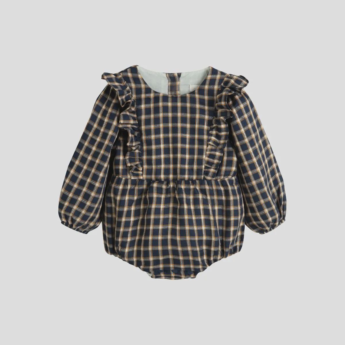 C&#39;era una volta Nina romper blue check lurex