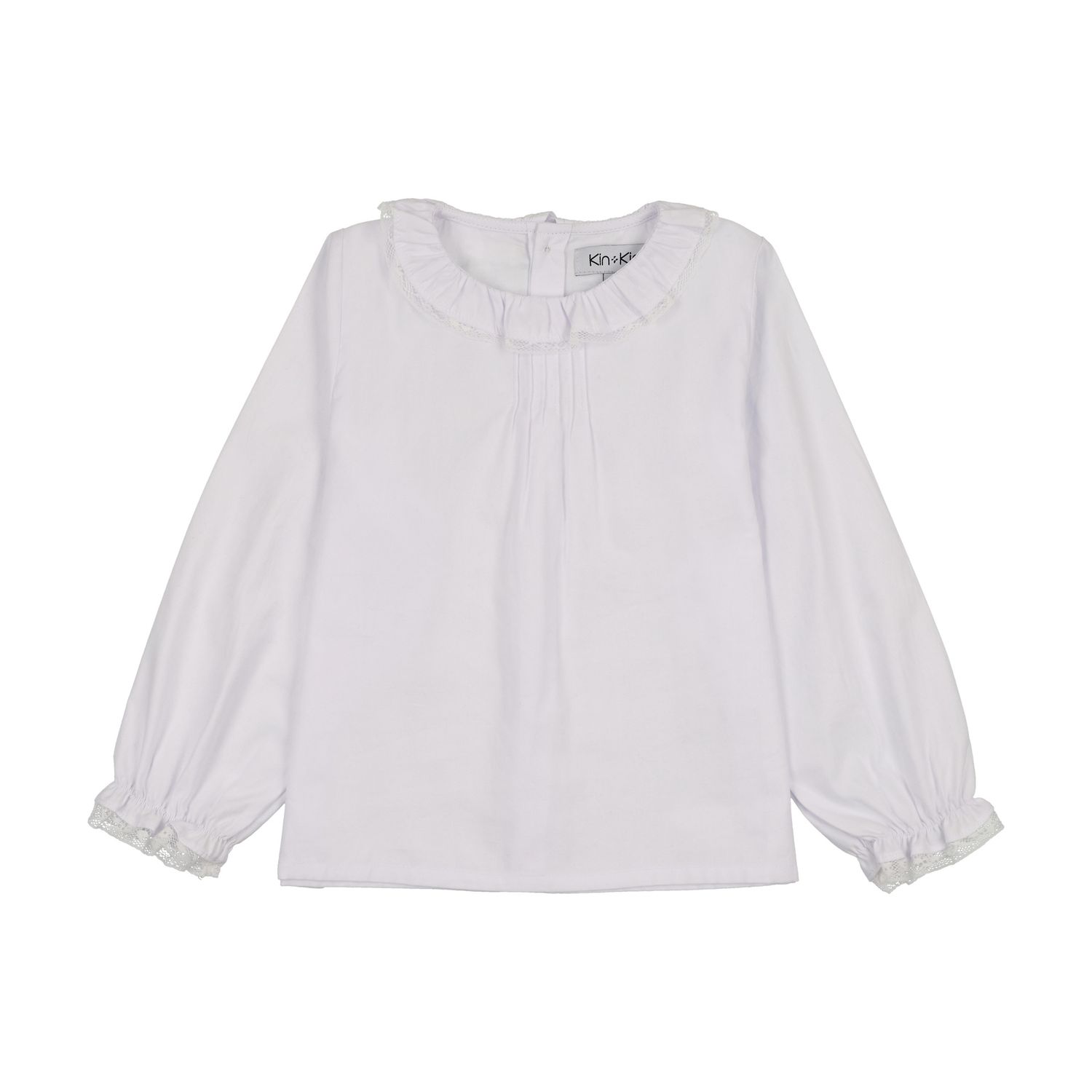K326  Kin Kin Girls Ruffled Collar Shirt