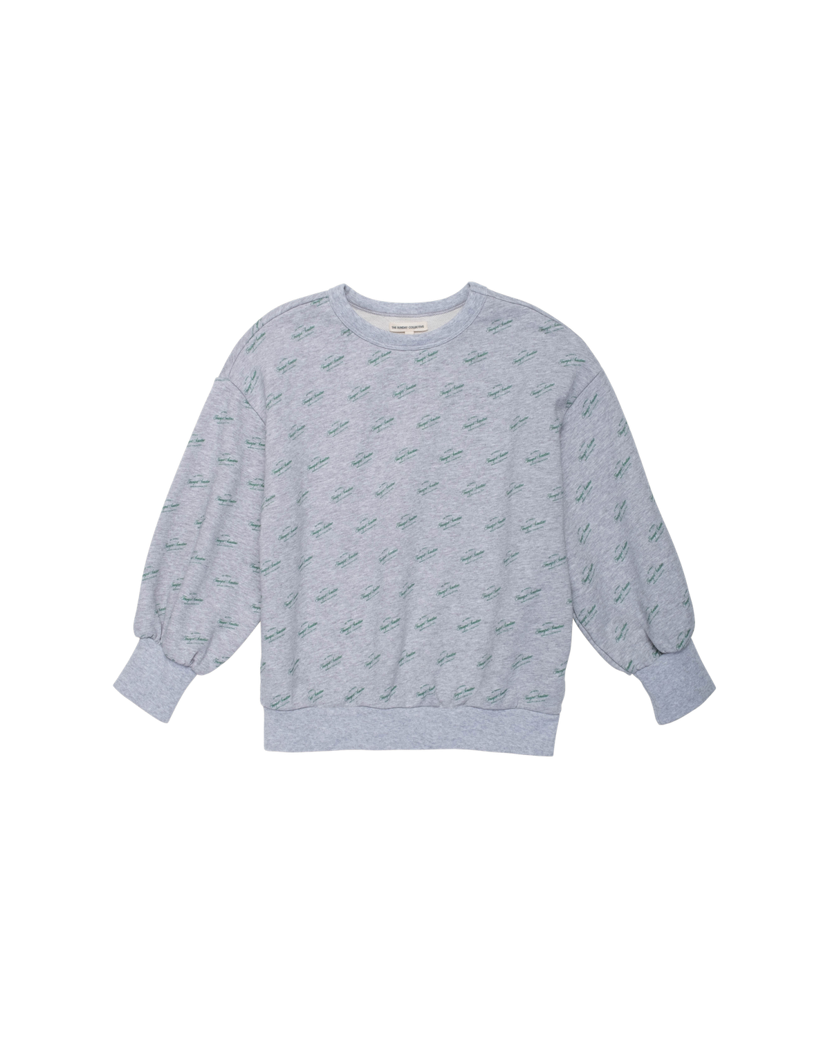 F25k1206 The Sunday Collective organic weekend sweatshirt in Heather Grey