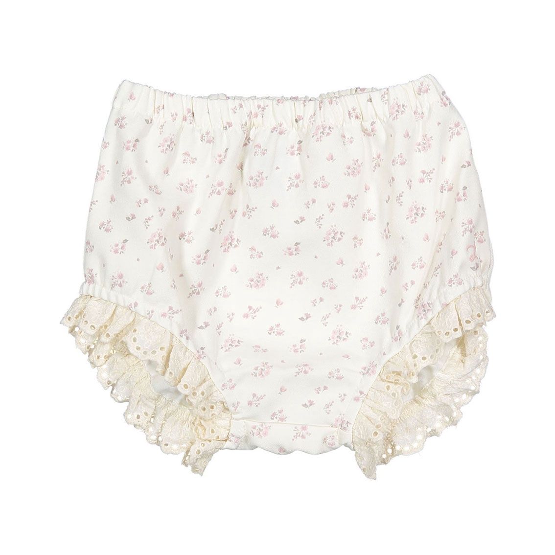 LBL51 Ladida Bloomers With Floral Print And Lace Trim