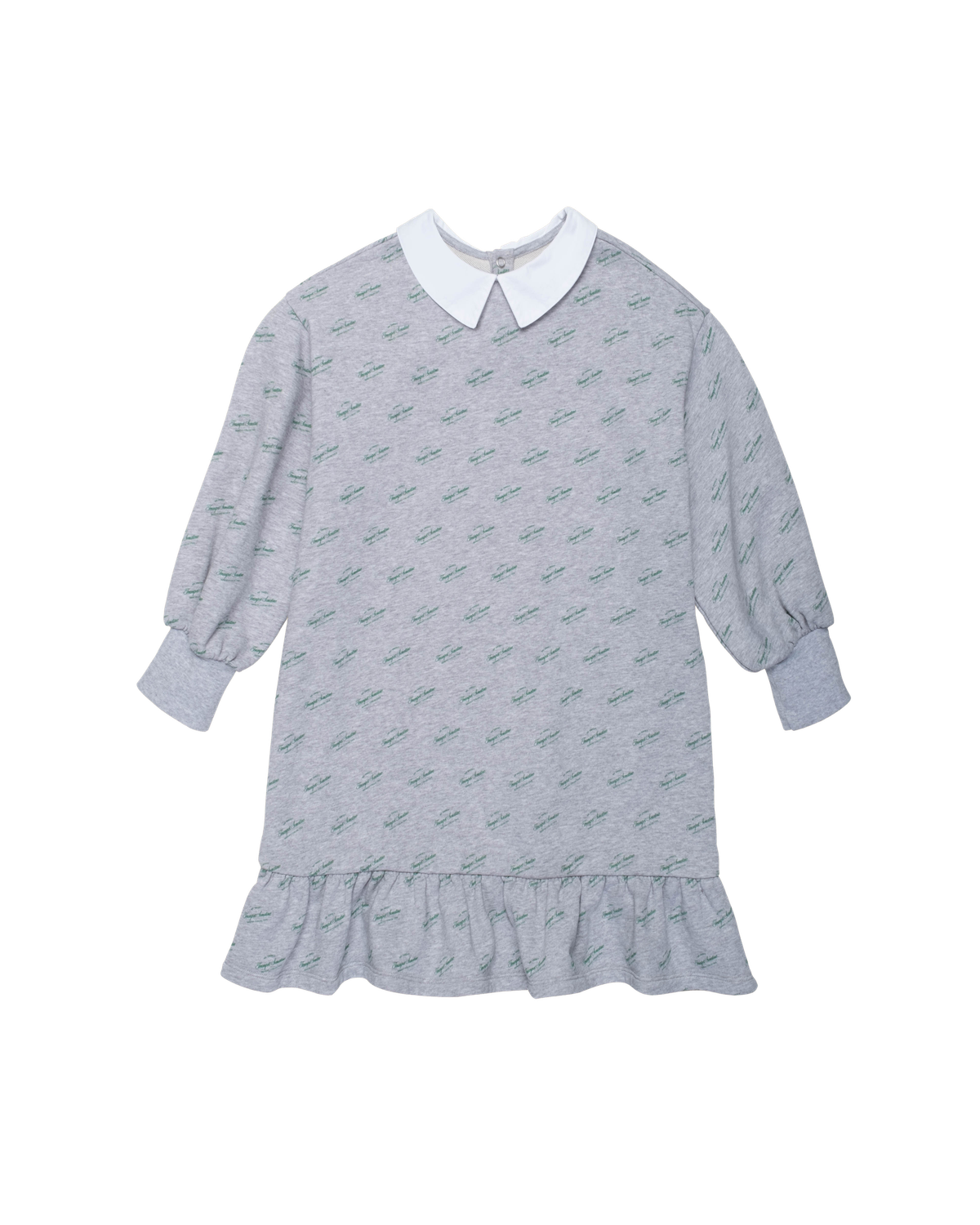 F25k4059 The Sunday Collective organic sweatshirt dress in Heather Grey
