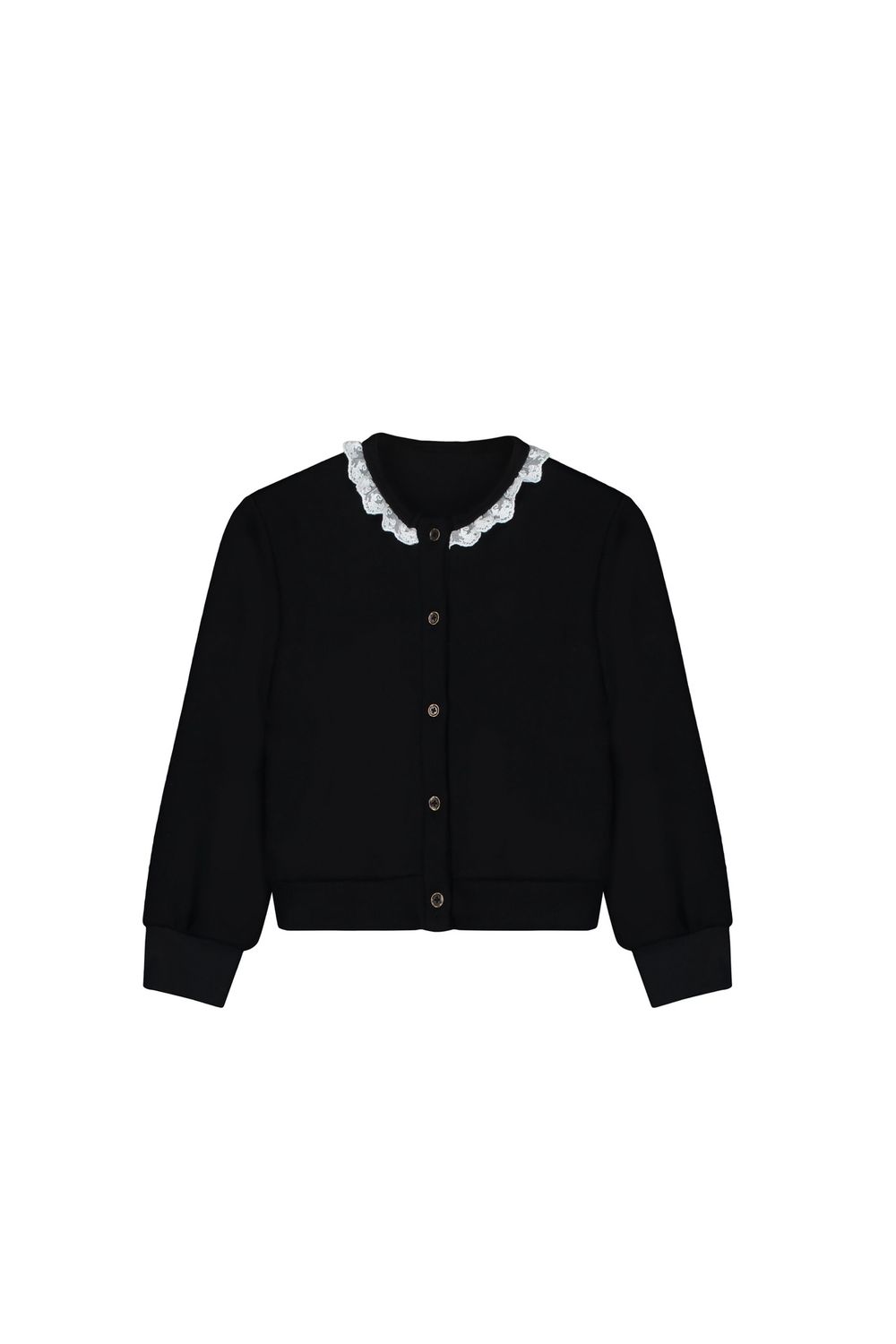 K016b Little Creative Factory knit lace cardigan