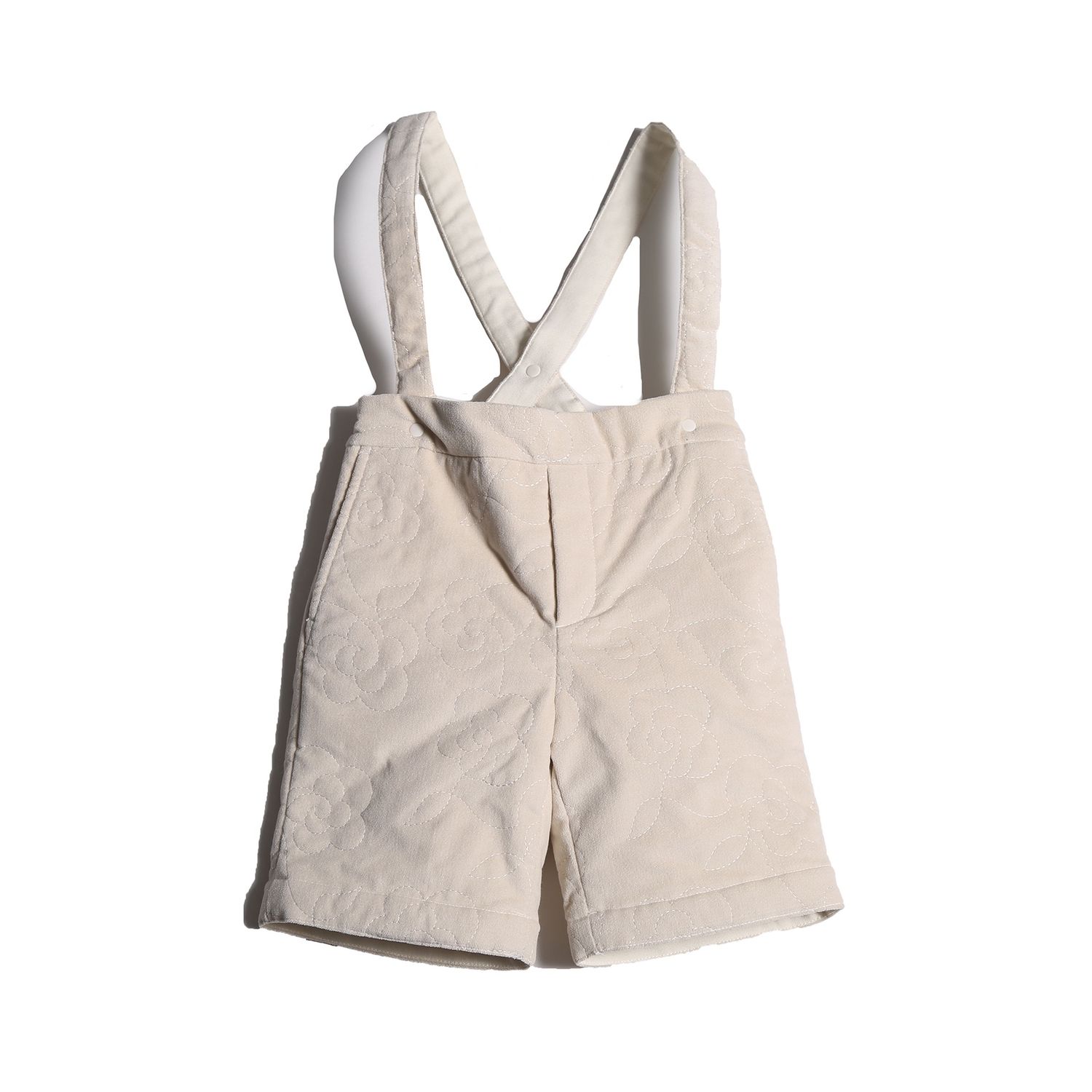 B-sr47s Tia Cibani bloom tufted suspender bermudas