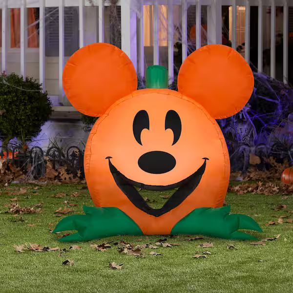 Disney Calabaza Mickey Inflable de Halloween JOYIN con LED AutoInflable 1 mts