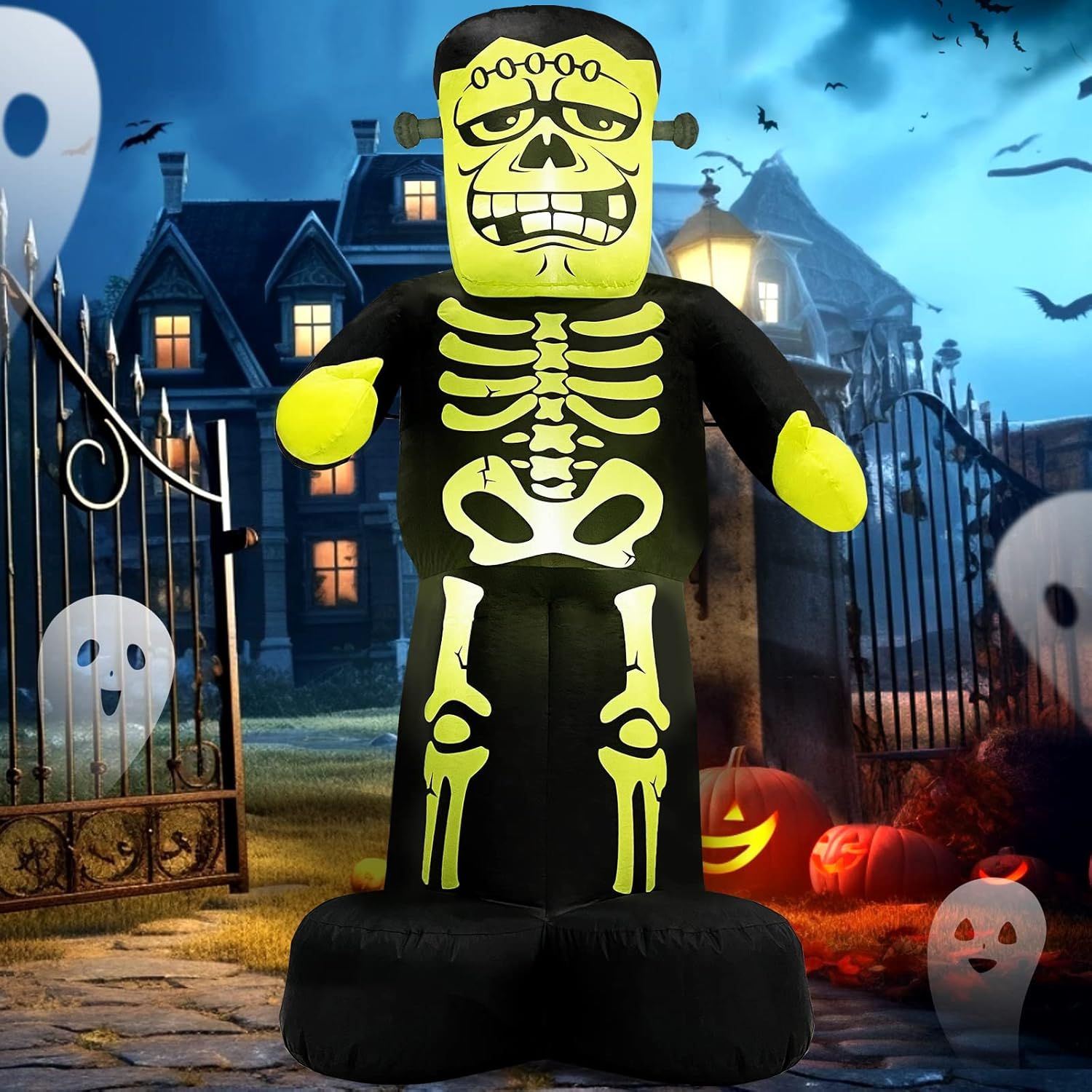 Frankenstein Inflable de Halloween JOYIN con LED AutoInflable 1.5 mts