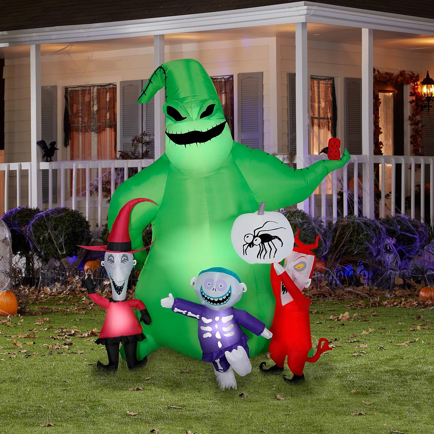 Disney Oogie Boogie Inflable de Halloween JOYIN con LED AutoInflable 1.5 mts