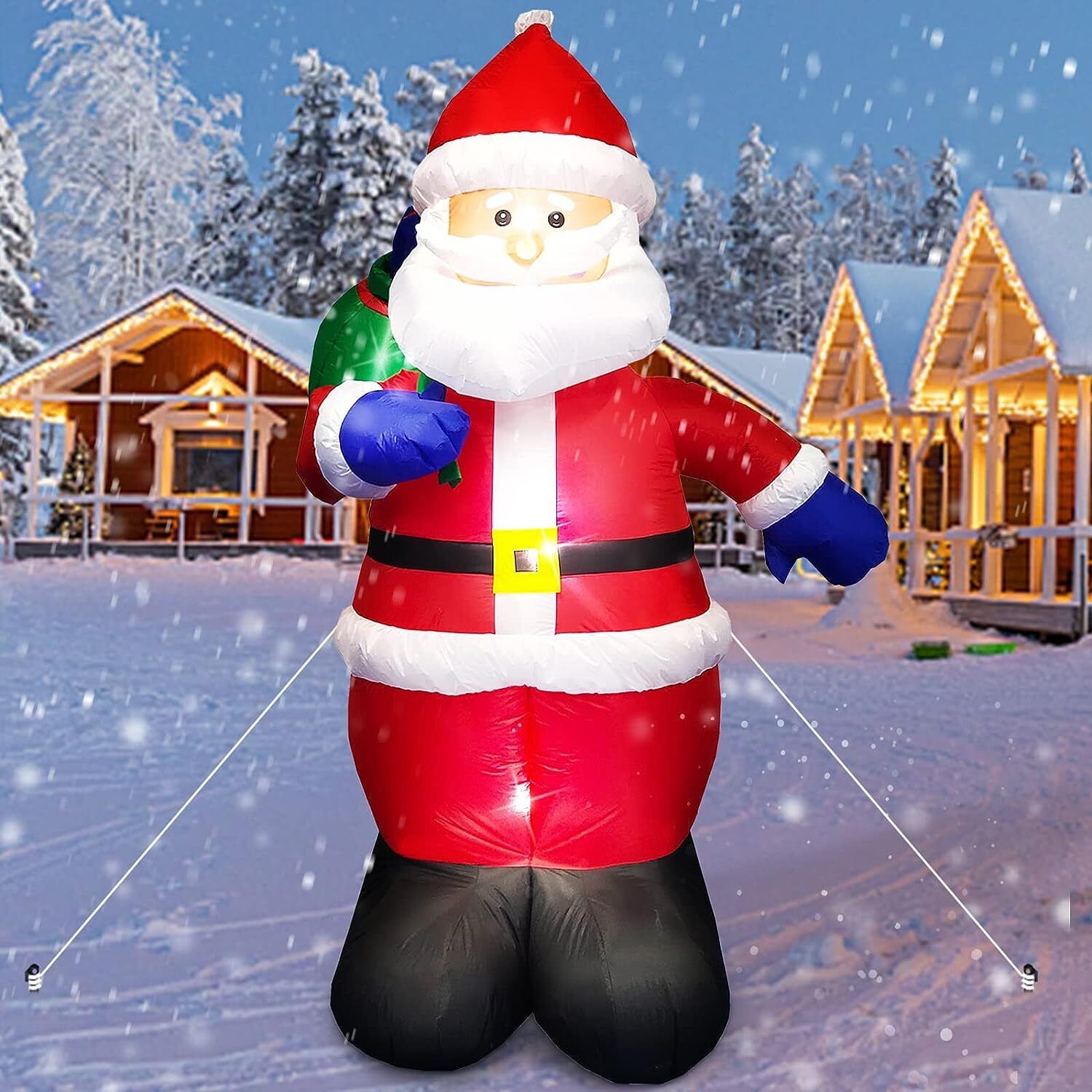 Inflable Navideño Santa Claus 2.6 metros AutoInflable Santa Claus Costal