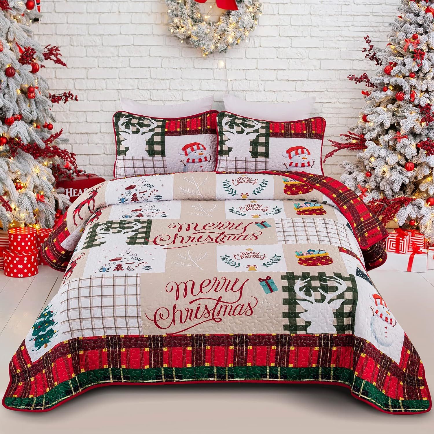 Set Para Cama Completó Navideño No. 15