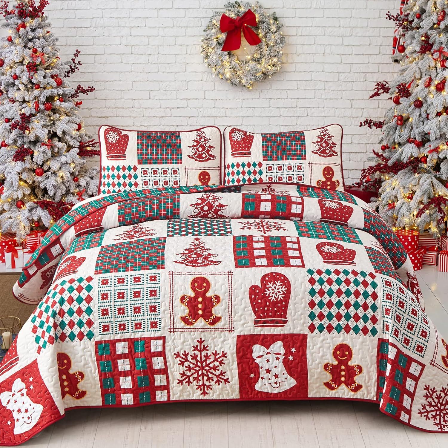 Set Para Cama Completó Navideño No. 16