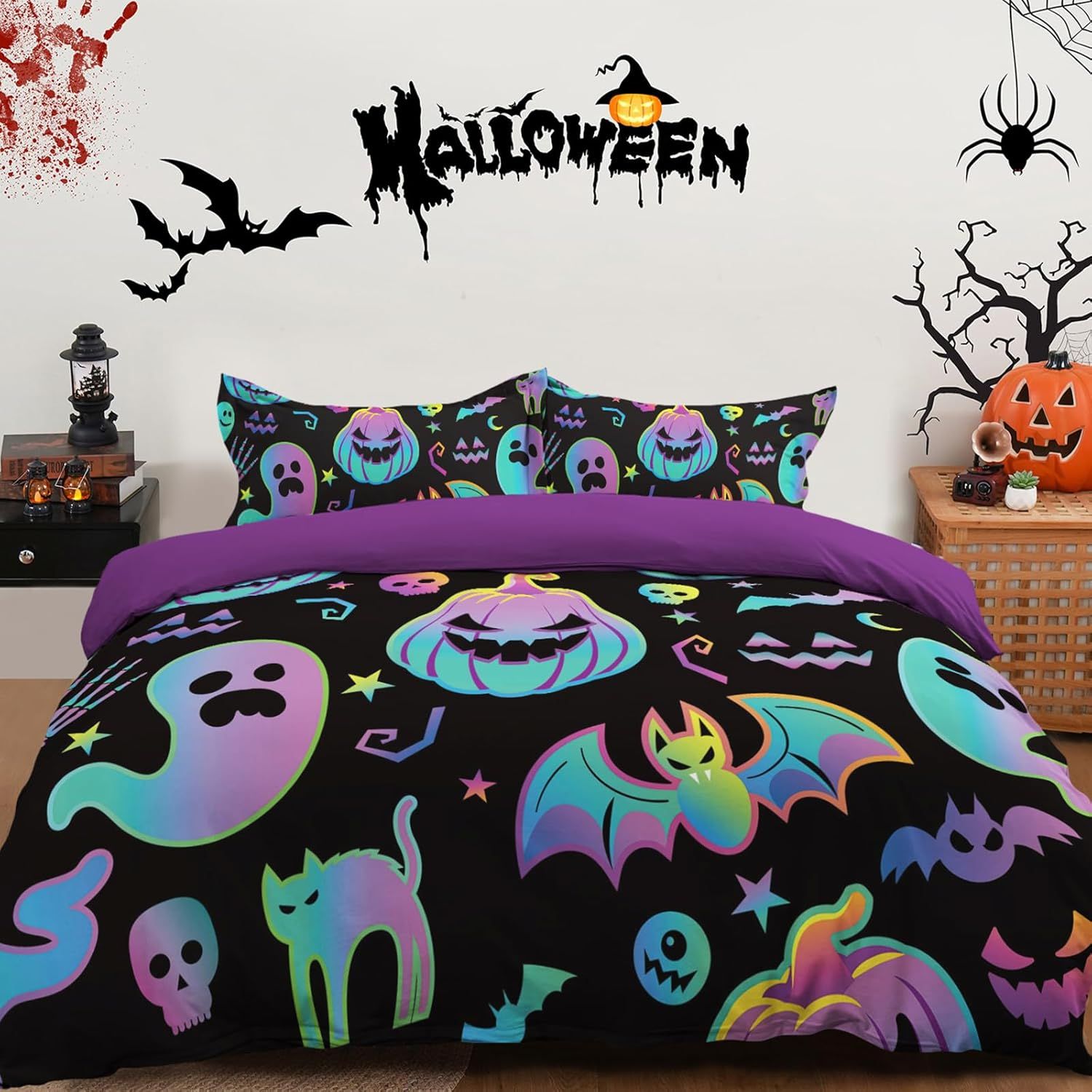 Set Para Cama Completó Halloween No. 05