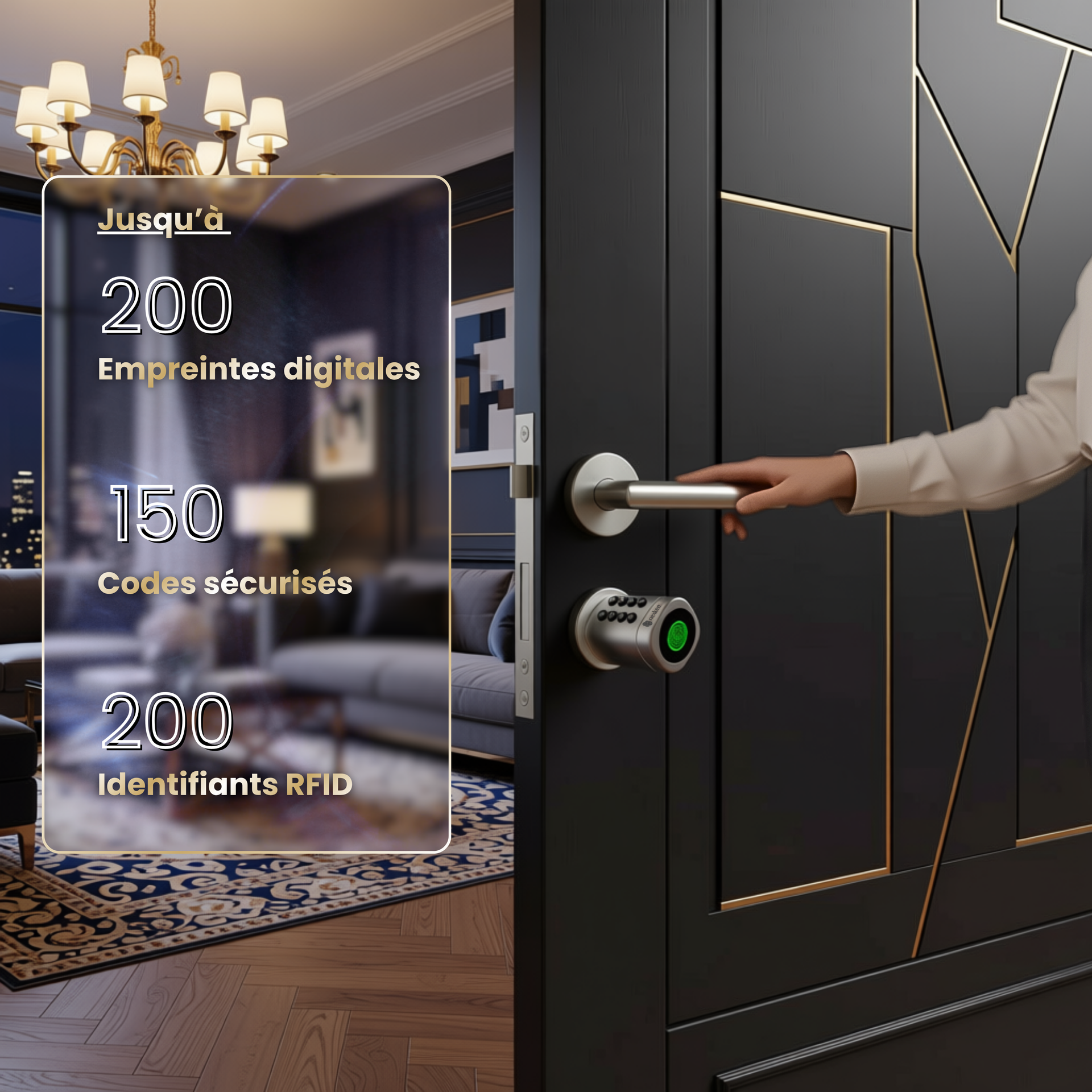 OneKee Silver : Serrure Connectée & Biométrique