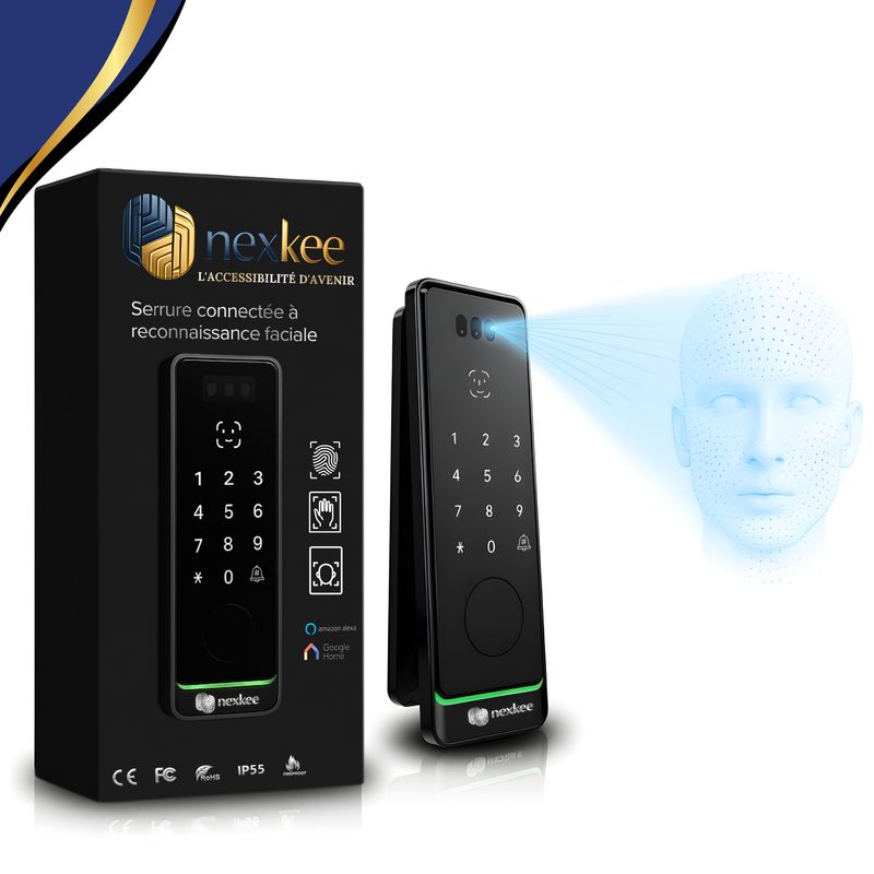 OneKee Vision : Serrure Connectée à reconnaissance faciale | avec option visiophone intégrée