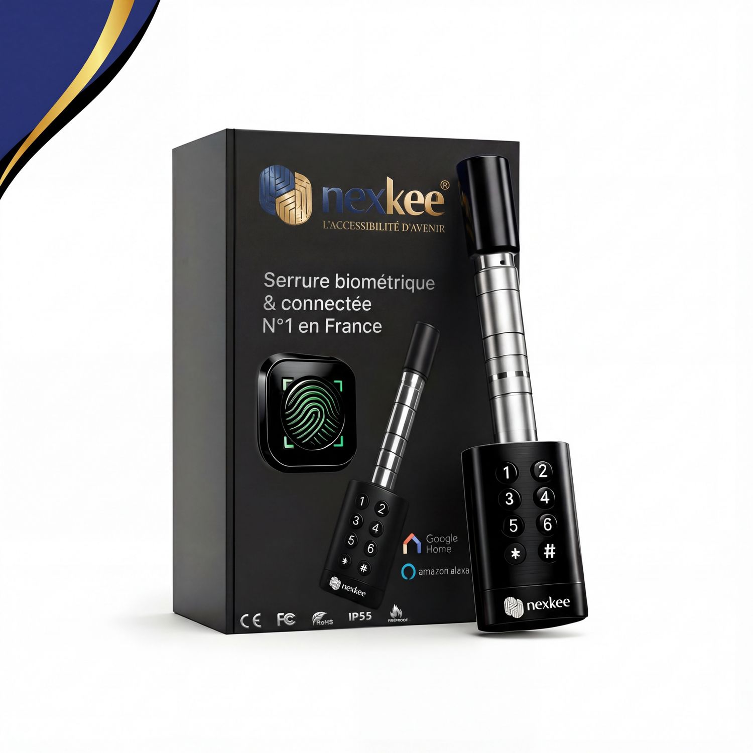 OneKee Black : Serrure Connectée & Biométrique OneKee Black : Serrure Connectée & Biométrique