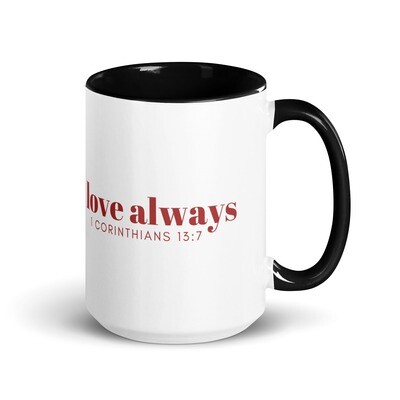 Love - Mug with Color Inside