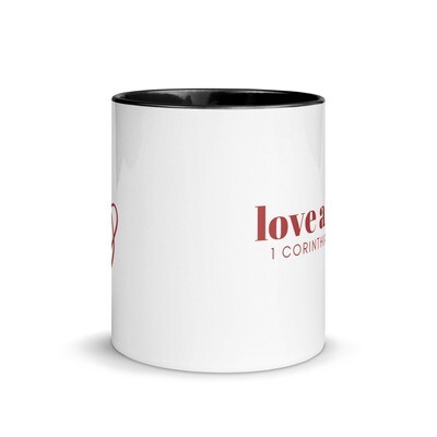 Love - Mug with Color Inside