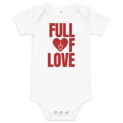 Full of Love - Baby short sleeve one piece