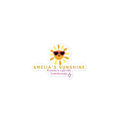 Amelia's Sunshine Line - Bubble-free stickers