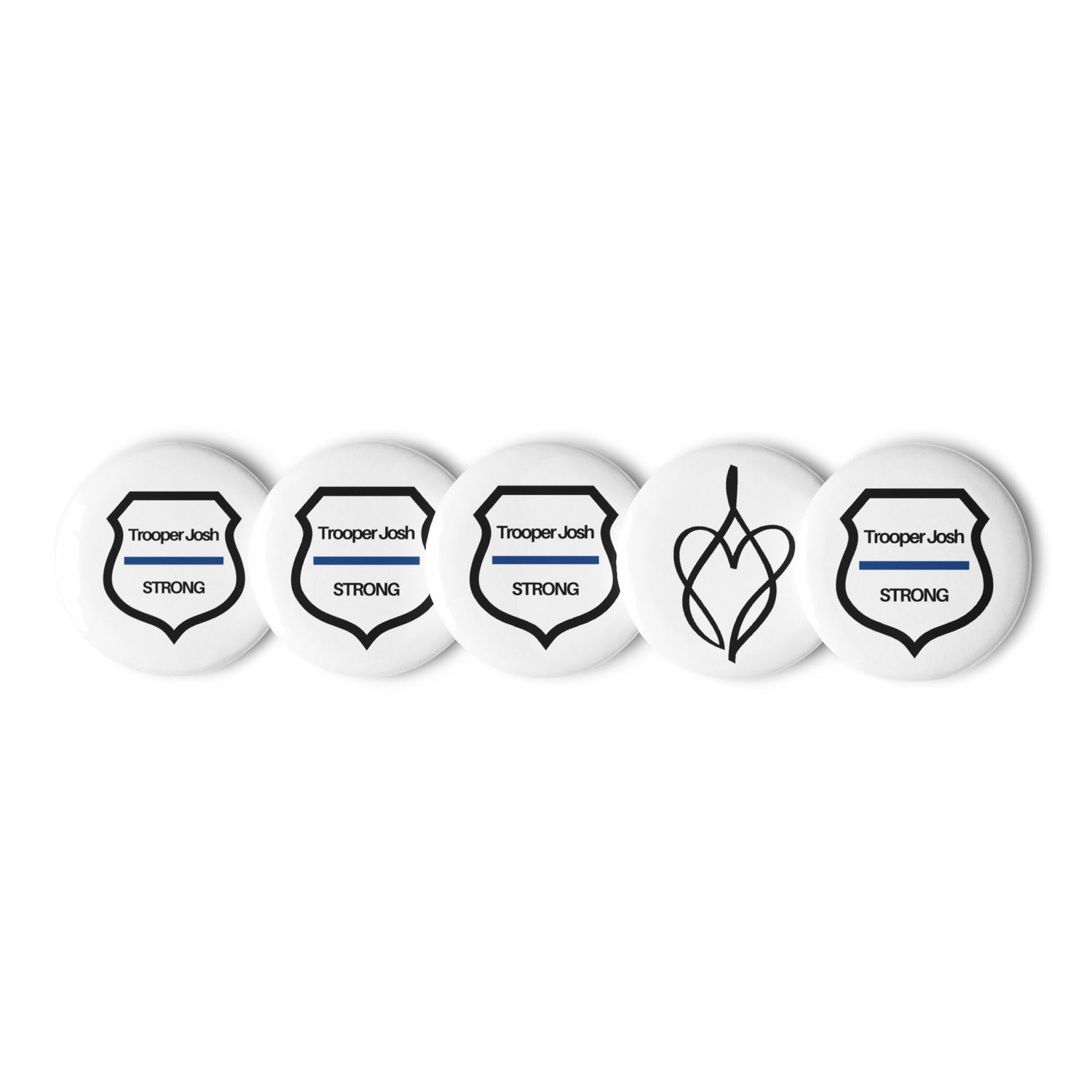 Trooper Josh Line - Set of pin buttons